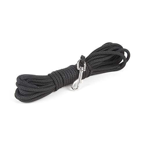 Julius-K9 Longe de pistage en nylon, 6 mm x 10 m, Noir Cover