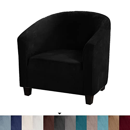 Topchances Soft Velvet Tub Chair Cover - Image 4