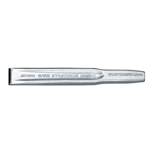 Stahlwille 70010006 Ribbed Cold Chisel, Size 6, Chrome Plated, Chrome Vanadium Steel, 150mm Length, 20mm Wide Blade, Superior Tool Material, Made in Germany