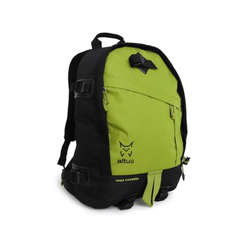 ESQUI MONTAÑA G30 | 27 Litros | Negro/Lila | Mochila urbana | Mochila para Colegio | Ordenador Portatil | Viaje | Senderismo | Escolares | Universidad | Adulto (Verde claro)