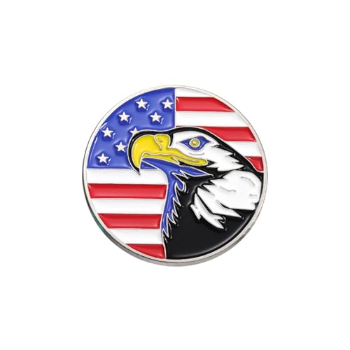 Image of Rhinestone Brooch Pins for Women, Vintage Crystal Enamel Brooches, American Flag Pin Patriotic Lapel Pins Gift for Suit Clothes Bag Accessories