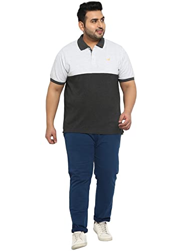 Image of AMERICAN CREW Polo Collar T-Shirt for Plus Size Men
