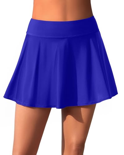 Image of Aqua Eve Women Swim Skirt Tummy Control Swimsuit Skirt High Waisted Bathing Suit Bottom (Available in Plus)