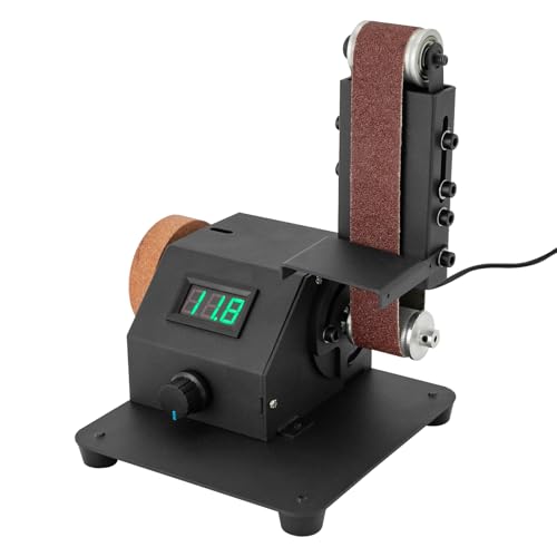 Lijadora De Banda Mini Lijadora Eléctrica 350W Lijadora Eléctrica De Banda Afiladora Adecuado Para Herramientas De Moler Como Metal Madera Aluminio