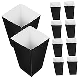 DONFAMDS 24個 入りポップコーン容器 軽量紙製ポップコーンボックス 持ち運びやすいパーティースナック用食品包装容器 映画鑑賞やイベントに