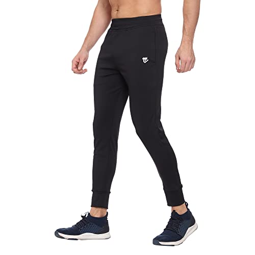 Image of MARK LOUIIS Regular Fit Super Stretchable Track Pants for Men | Gym, Running & Casual Wear | Elastic Waistband with Side Pockets