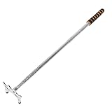 Cabilock Soporte Telescópico para Tacos de Billar de Acero Inoxidable con Empuñadura Antideslizante Naranja Desmontable Ajustable para Mesa de Billar Accesorio Extensible para Juegos y