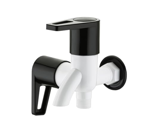 Image of MONIT Plastic Water Tap /Pillar Cocke for Wash Basin /Plastic Piller Bib Cock /S Tsink /Bathroom Bibcock (Eco 2 Way Bibcock)