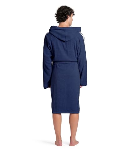 ARENA Unisex-Adult Team Stripe Unisex Bathrobe With Tie Belt and Pockets Soft Warm Robe4