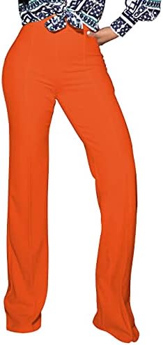 PINSV Girls’s Excessive Waisted Stretchy Bootcut Pull On Gown Pants Informal Work Pants