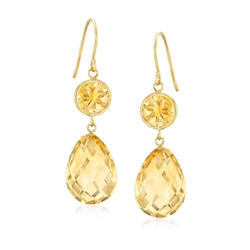 Ross-Simons 19.00 ct. t.w. Citrine Drop...