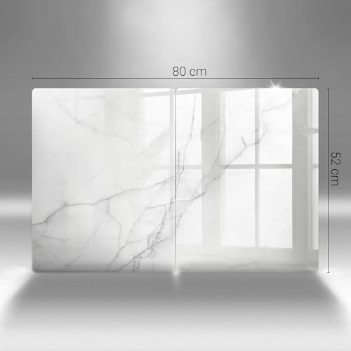 Accessoires de cuisine plaque induction Wallfluent planche à découper en verre marbre