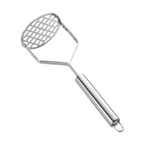 GTFYUDGH 24x8cm Prensador De Patatas, Machacador De Patatas De Acero Inoxidable, Triturador De Patatas, Prensa Patatas Con Mango, Triturador Manual De Patatas, Pasapurés Triturador De Patatas