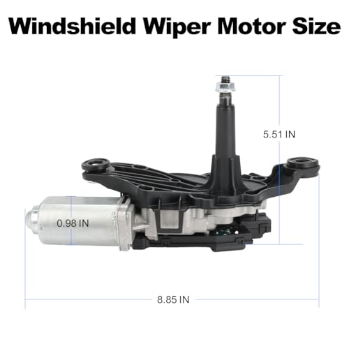 Image of Rear Windshield Wiper Motor Compatible with Ford Escape 2013-2019