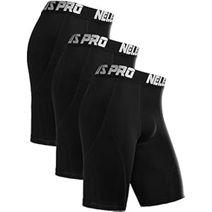 NELEUS Men’s Compression Shorts Pack of 3