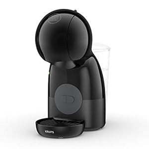 Krups Nescafé Dolce Gusto Piccolo Xs - Cafetera Cápsulas, 15 Bares De Presión, 1500 W Potencia, Depósito De 0.8 L, Monodosis Multibebidas Frías Y Calientes, Manual, Compacta, Negro Y Gris