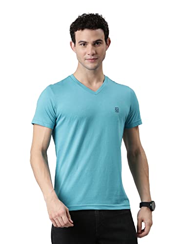 Image of F A S O Mens Organic Cotton V-Neck T-Shirt
