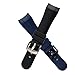 KAXSFE Correa de silicona lujo azul y negra 24 mm compatible con Graham Strap Racing Imagen de KAXSFE Correa de silicona lujo azul y negra 24 mm compatible con Graham Strap Racing