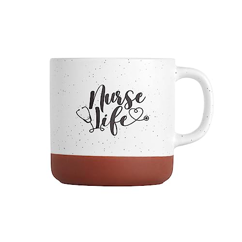 IMPRINTS ONLINE I Nurse Life Mug / 13 Oz Speckled...