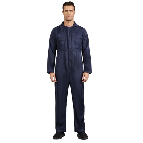 Navy Blue Jumpsuit for Men,Adult Coveralls Costume2