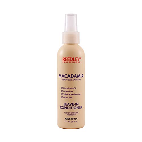 Reedley - Traitement de Reconstruction Sans Rinçage Macadamia Volumisant - Soin Cruelty Free - Sans Gluten - Sans Sulfate et Sans Paraben - Brillance, Hydratation et Renforcement du Cheveu Cover