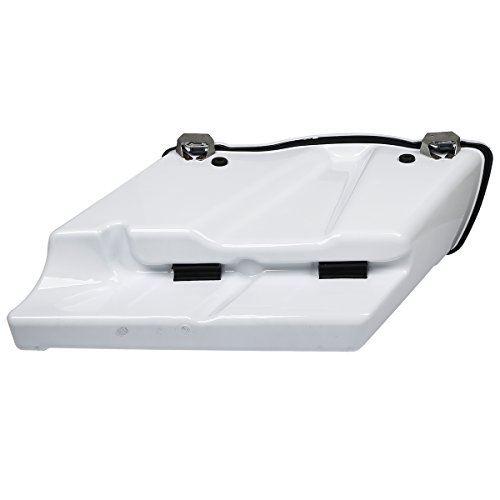 Alforjas rígidas estiradas blancas de 5 pulgadas para modelos Harley Touring 1993-2013 (FLT, FLHT, FLHTCU, FLHRC, Road King, Road Glide, Street Glide, Electra Glide, Ultra-Classic) miniatura 6
