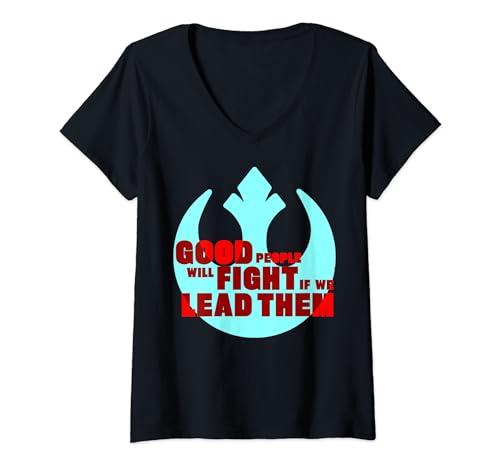 T-shirt Star Wars Rebel col V cadeau femme anniversaire geek original