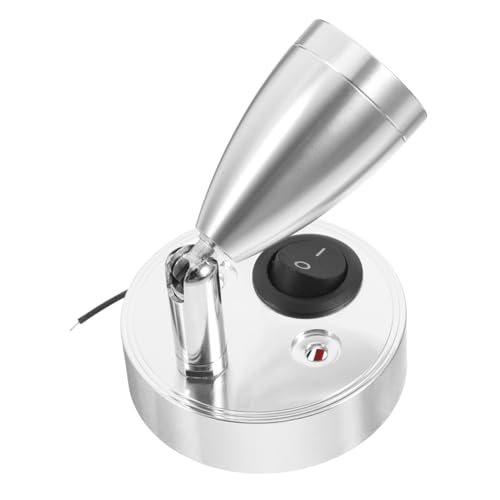 SEWACC Rv Led Reading Lamp Adjustable Bedside Light for Rv Yacht Warm Flexible Swivel Spotlight Easy Installation for Dorm Hotel Home