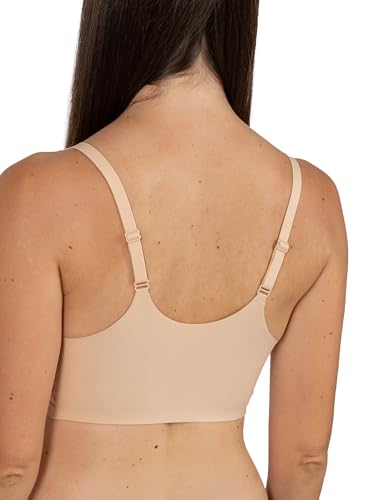 Seamless Padded Bralette - Wireless Full Coverage Bra, Adjustable Straps, V-Neck Comfort for Everyday Wear3