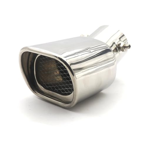 Tuyau d'échappement universel carré en acier inoxydable pour customisation de voiture