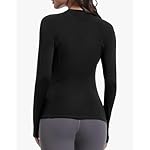 4 Pack Women's Long Sleeve Compression Shirts, Dry Fit Workout Athletic Sun Protection Cooling Tops for Yoga Running Gym - Image 2
