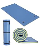 Lily Pad Floating Mat for Lake & Pool, 8'/9'/12' Extra Large Floating Water Mat, 3-Layer Tear-Resistant XPE Foam Suitable for Adults and Kids (Blue, 8 x 4 ft)