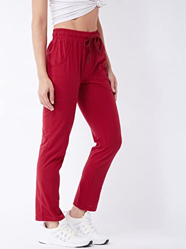 Image of Modeve Women Cotton Blend Track Pant for Summer