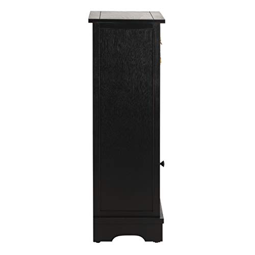 Safavieh American Homes Collection Connery Distressed Black Cabinet #TOP6