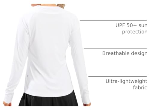 Image of UPF 50+ Sun Shirt for Women Long Sleeve Quick Dry UV Protection Hiking Top