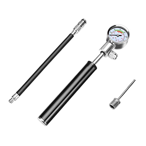 BRIGHTFUFU Bike Tire Pump Gauge High Inflator Tire Inflator Gauge for Car Portable