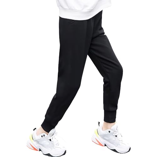 Toddler Boys 2 Pack Cotton Active Jogger Sweatpants Kids Casual Athletic Solid Pants for 2-11 Years3