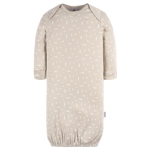 Image of Gerber Baby Girls 4-Pack Sleeper Gown - Soft Cotton Newborn Nightgowns, Elastic Hem Sleepwear Set for Infant Girls