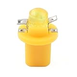 Hginne3 T5 B8.5D 5050 1SMD LED Light Bulbs Instrument Panel Gauge Cluster 12V Yellow Dashboard Lights Bulbs
