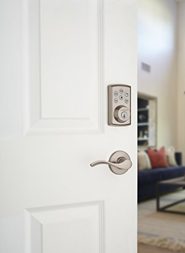 Kwikset 98880-004 Smartcode 888 Smart Lock Touchpad Electronic Deadbolt Door Lock With Z-Wave Plus Featuring Smartkey Security In Satin Nickel, Medium #TOP4