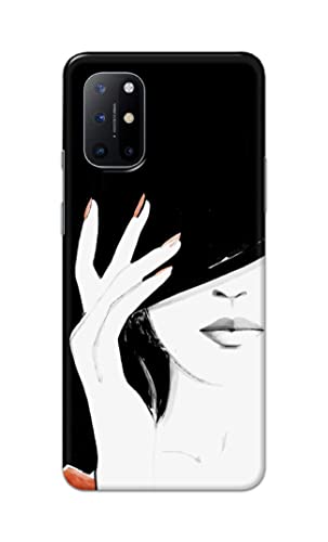 Image of PRINTFIDAA Photo of Beautiful Girl Hard Back Cover for OnePlus 8T Back Cover -(P6) KAT1005