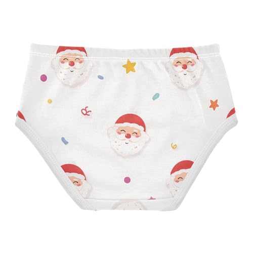 Santa Claus 1-piecing Hip Design Girls' Panties Briefs Underwear for Kids in Sizes 2T,3T, 4T, 5T, 6Y and 8Y2