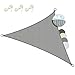 Sol Royal Tenda a vela traspirante 5x5x7 m SolVision HS9 - protezione triangolare parasole e anti UV - grigio - 500x500x700 cm