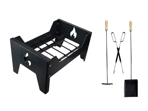 Parrilla argentina asado brasero parrilla. Brasero premium + kit de barbacoa (pala, póquer y pinzas) - Sor pampa grill - Brasero desmontable