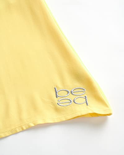 Bebe Girls' Shirt Dress - Lightweight Ruffle Cap Sleeve Button Down Woven Sundress (4-16), Size 14-16, Lemon #TOP3