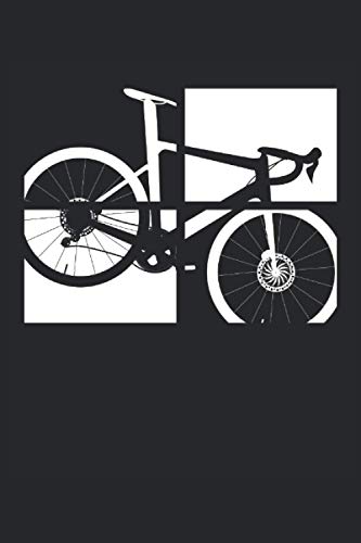  Four Frames Bicycle Road Bike Cycologist Cycopath Bike MTB Frame: NOTEBOOK - Funny racing bike gift, gift idea - A5 (6x9) - 120 pages - LINED - diary, ... gift, birthday, funny - triathlon pictures