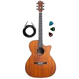 Violao Tagima Koa Solaris Ntop Jumbo Elegance Cutaway Eq Aco