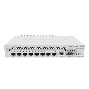 MikroTik 9-Port Desktop Switch, 1 Gigabit Ethernet Port, 8 SFP+ 10Gbps Ports (CRS309-1G-8S+IN)