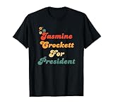 Jasmine Crockett For President Retro Style Retro Color T-Shirt