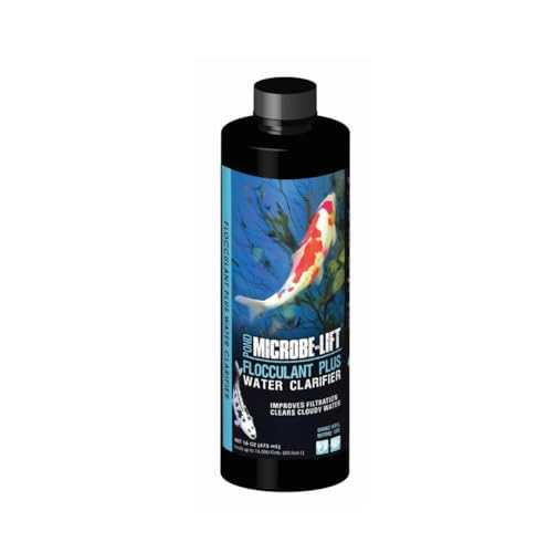 MICROBE-LIFT FPLUS16 Flocculant Plus Polymeric Blend Water Clarifier for Ponds 16 Ounces